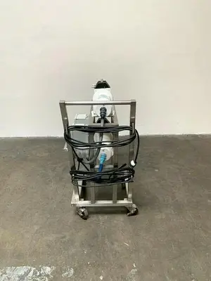 USED DOUBLE MASTER FLEX I/P 77601-60 PERISTALTIC PUMP SKID W/ 1/2 HP MOTOR & DRIVE