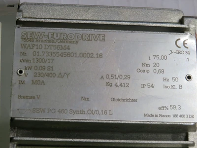 Used SEW EURODRIVE _UNKNOWN_ Gearmotors Texas US | OCO Industrial #1601308