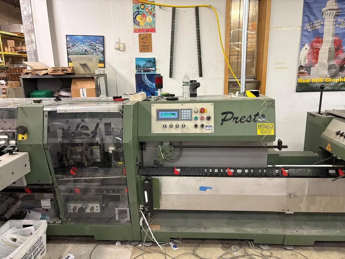 USED 1999 MULLER MARTINI PRESTO SADDLE STITCHER
