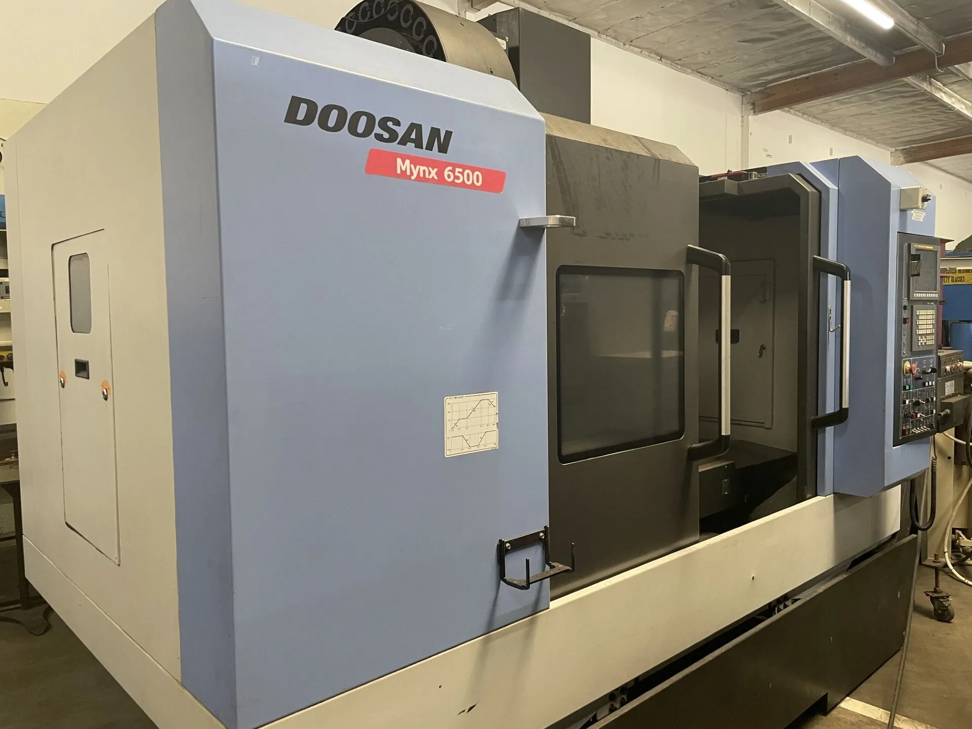 Used 2011 DOOSAN MYNX 6500 Vertical Machining Centers California US | Wheeler Machinery Sales #1131743