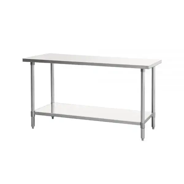 New | in-Stock Atosa New Atosa SSTW-2472 Stainless Steel Work Table with Undershelf (72" x 24" x 34") Food Prep Tables Illinois US | Falcon Restaurant Supply #1375435
