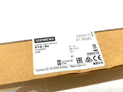 NEW SIEMENS SIMATIC ET 200AL DIGITAL INPUT MODULE DI 8X 24VDC