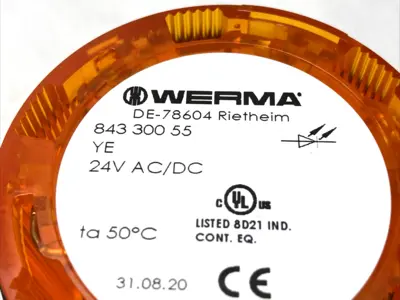 843-300-55 | Werma  LED Permanent Light Element Yellow - New Other