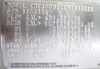 USED Micro Motion CMF300 M355NABAEZZZ