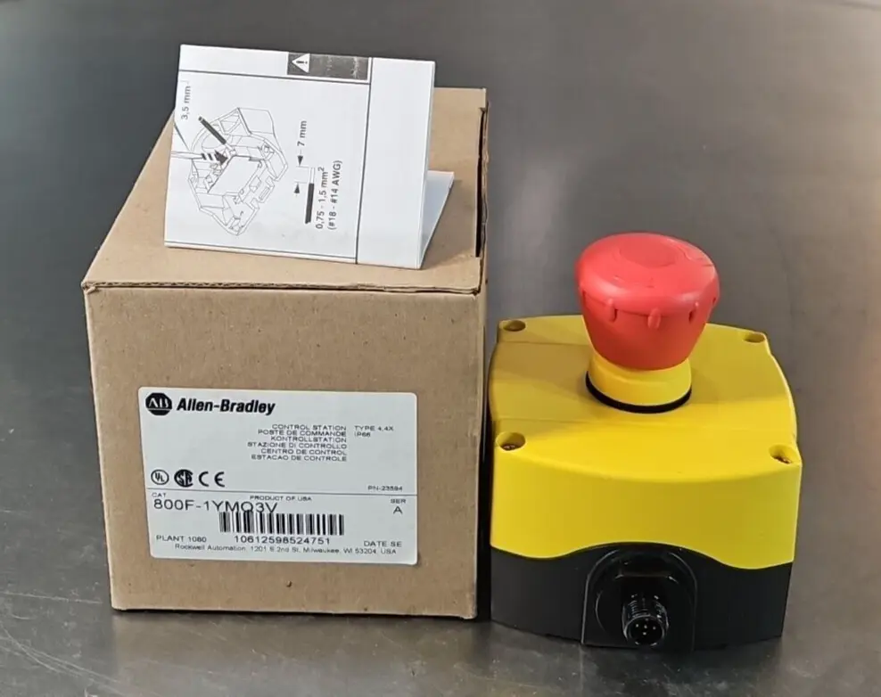 Allen Bradley 800F-1YMQ3V Control Station loc4C23
