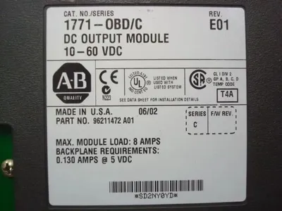 Allen Bradley 1771-OBD/C PLC-5 DC Output Module E01 Used