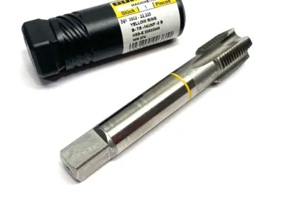 USED GUHRING 3902-22,225 HIGH PERF. YELLOW RING TAP 7/8-14 2B SPIRAL