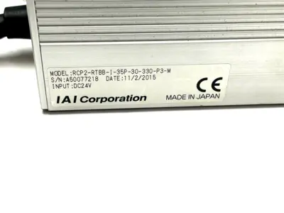 RCP2-RTBB-I-35P-30-330-P3-M | IAI  Vertical Rotary Actuator - Used