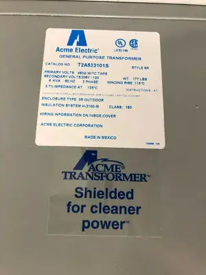 Used Acme General Purpose Transformer, Temp Dolly Transformers Michigan US | Maverick Industrial Sales #1401553