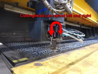 USED ESAB TRUMPF HEAVY DUTY BEVELCUT LASER 24 X 6,3 METER