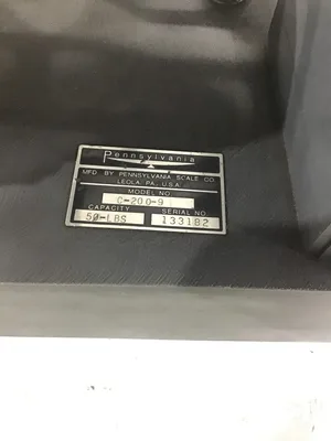 USED PENNSYLVANIA SCALE CO. C-200-9
