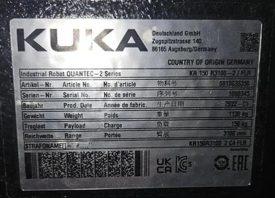 New | in-Stock 2022 KUKA KR150 3100 Robots Indiana US | Machine Solutions, LLC #1714700
