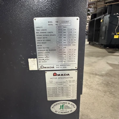 AMADA FBD-1253NT Press Brakes | SNL Machine Trader LLC (6)