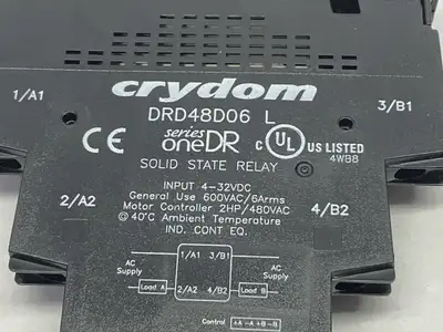 DRD48D06 | Crydom  Dual Solid State Relay 2 Phase 4-32VDC - New Other
