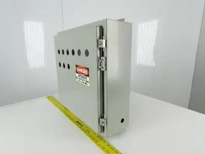 HAMMOND MANUFACTURING Wall Mount Electrical Enclosure JIC 20x20x6" W/Back Plate