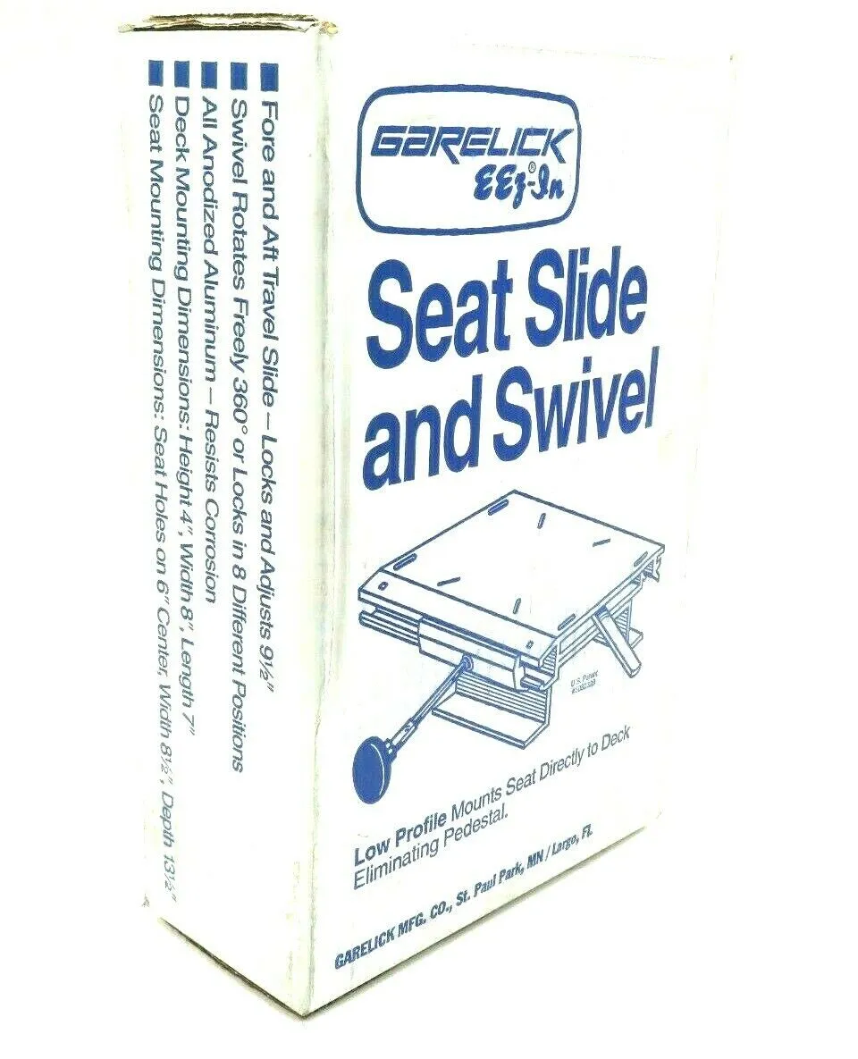NEW SEALED GARELICK 75368-28 LOW PROFILE SEAT SLIDE AND SWIVEL 7536828