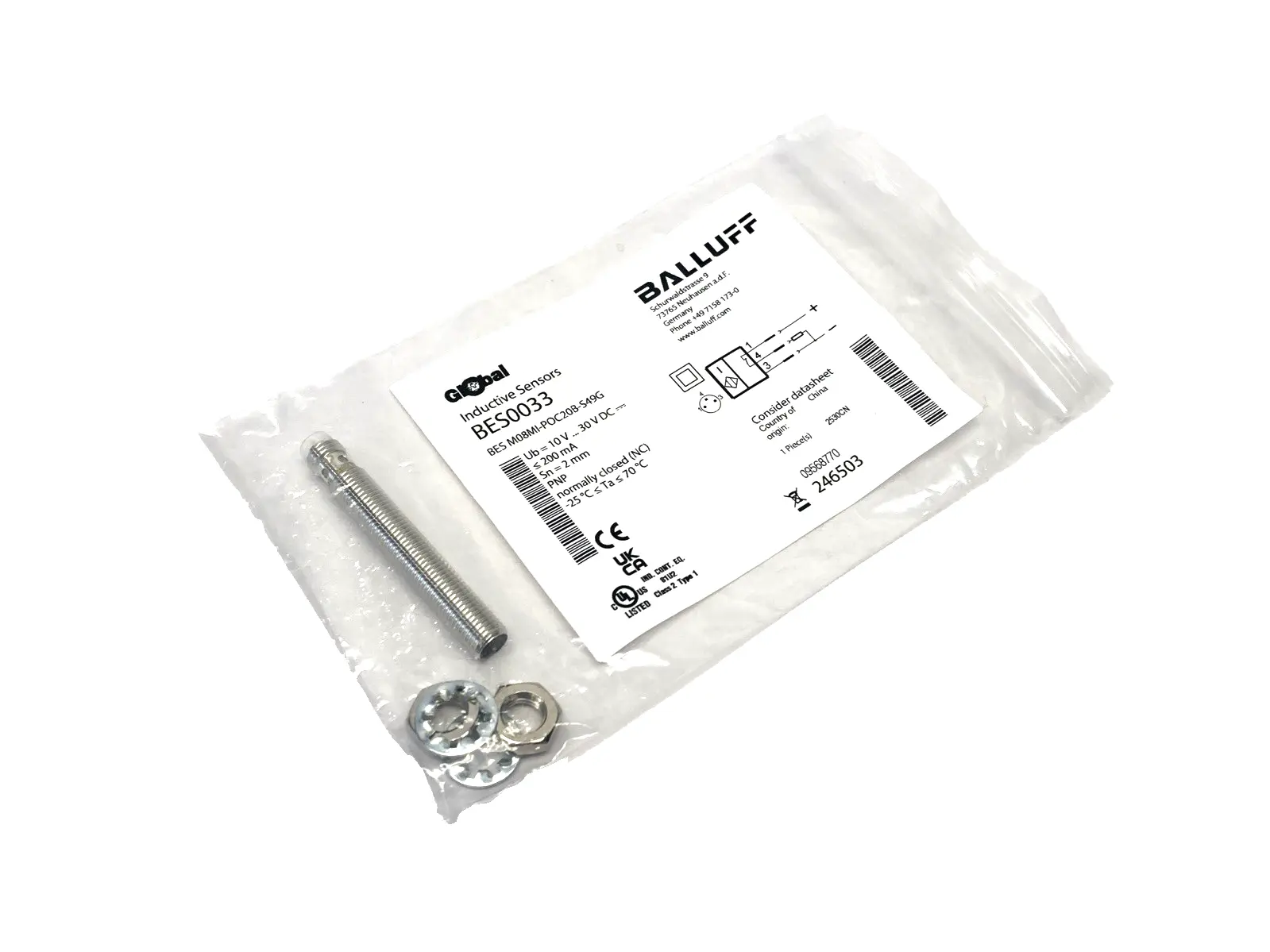 New | in-Stock Balluff BES M08MI-POC20B-S49G Proximity Sensors Michigan US | Maverick Industrial Sales #1389117