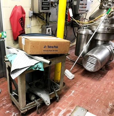 Alfa-Laval MRPX 214 TGV-74 warm milk separator, 316SS.