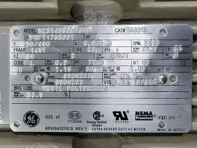 USED GE MOTORS 5KS145SAA105B