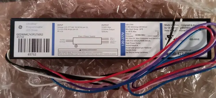 Used GE GE Ultramax Programmable LED Driver 93062626 AC/DC Power Supplies US | Infinity wholesale & Supply LLC #1305642