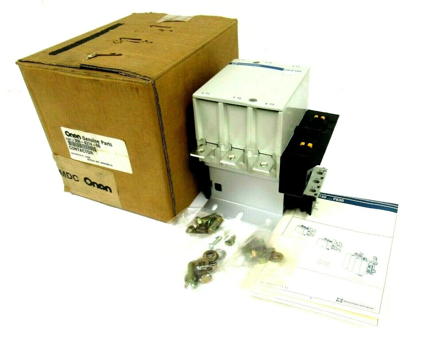 NEW TELEMECANIQUE CR1F185 CONTACTOR ONAN 306-4314-06