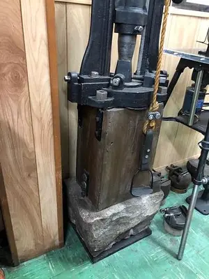 5350-385 Antique Rare Foot Drop Hammer Press Circa 1890 MFG. by Blundell & Co.