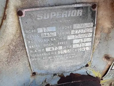 USED WHITE SUPERIOR 84AD