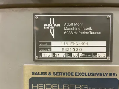 1988 POLAR 115 EMC Paper Cutters | M3 Graphic Machinery (3)