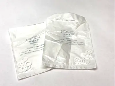 NEW SUPERIOR WASHER & GASKET CORPORATION PTFE WASHER PKG OF 10, LOT OF 2