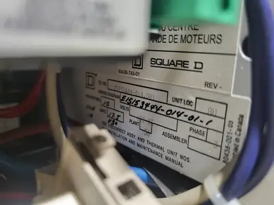 MCC Unit 10 hp, Nema 1