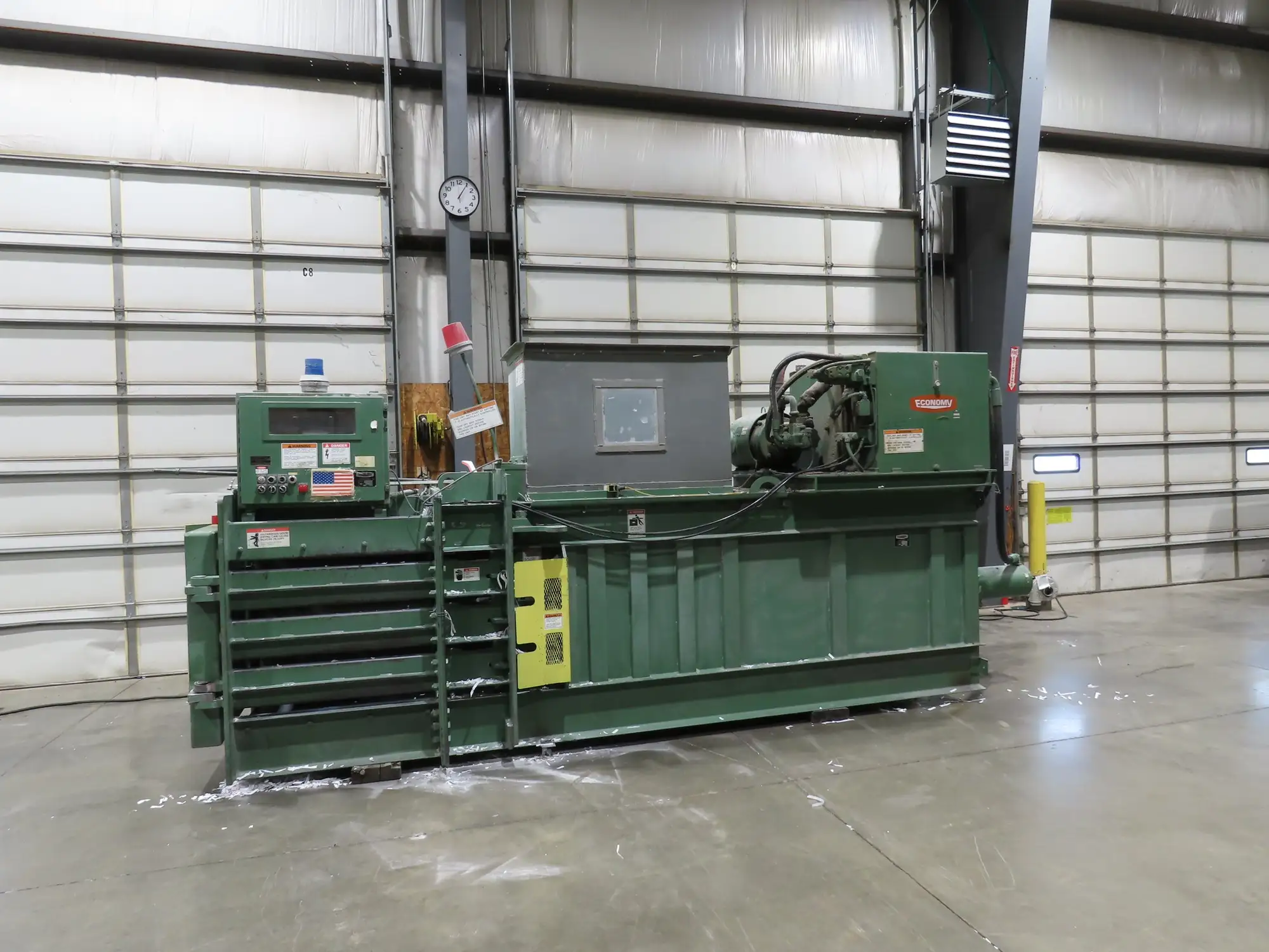 American 5029L Economy Horizontal Paper Baler 42x29x60" Bale Manual Tie 40Hp 480V