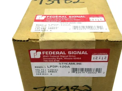 NEW SEALED FEDERAL SIGNAL LP3P-120A STREALMLINE STROBE LIGHT AMBER LP3P120A