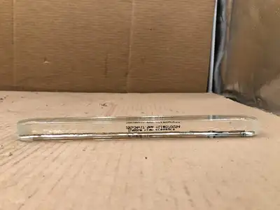 ILMADUR High Pressure Clear Flat Gauge / Sight Glass 250x34x17.5mm -NIB