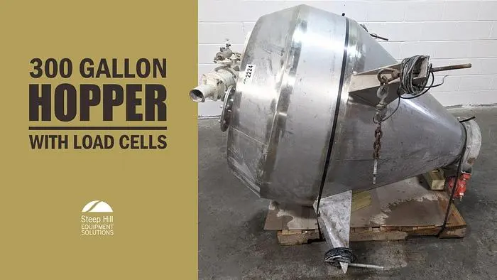 300 Gallon Aluminium Hopper With Load Cells