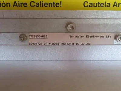 Used SCHINDLER DR-VAB088 AC Drive Control Module Texas US | Aucto #1307278