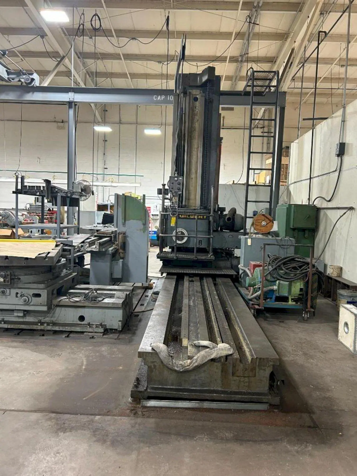 4" CINCINNATI GILBERT FLOOR TYPE TRAVELING BORING MILL: STOCK  22528