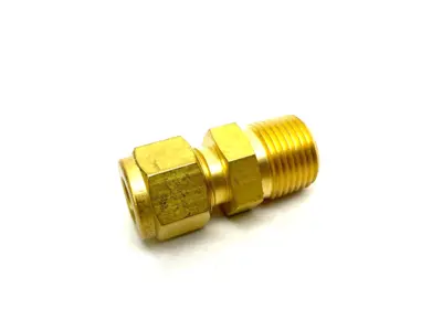 B-600-1-6 | Swagelok  Brass Straight Compression Fitting 3/8" Tube to 3/8" NPT - New Other