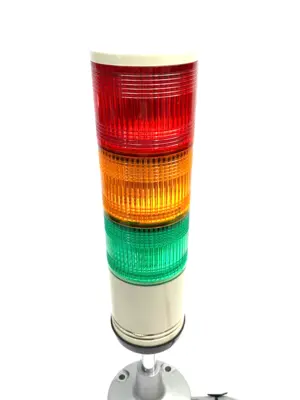 USED SCHNEIDER ELECTRIC HARMONY MONOLITHIC TOWER LIGHT, AUDIBLE, RED ORANGE GREEN