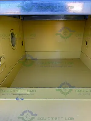 USED SECURALL 4 GALLON FLAMMABLE LIQUID STORAGE CABINET W/ SOFT CLOSE DOOR, SHELF