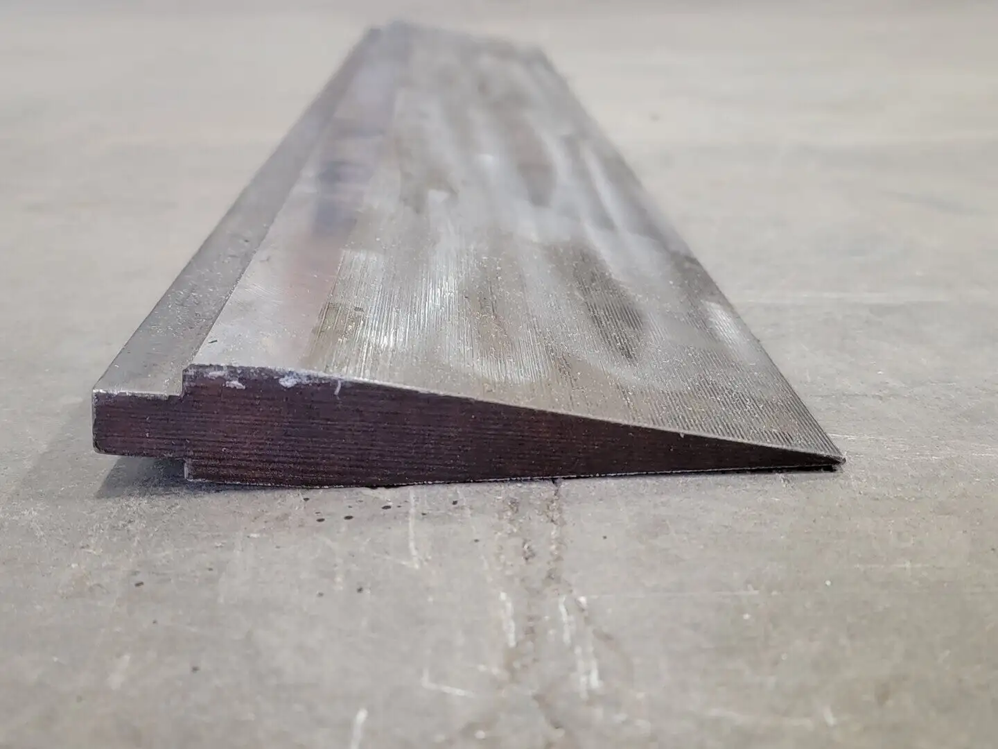Custom 30 Degree Forming Punch 5.5 in. Tall 3 ft long