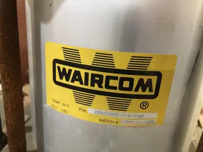 Waircom 200/100CPUB/FMS Pneumatic Press 150PSI 50°C 11″ X 14″