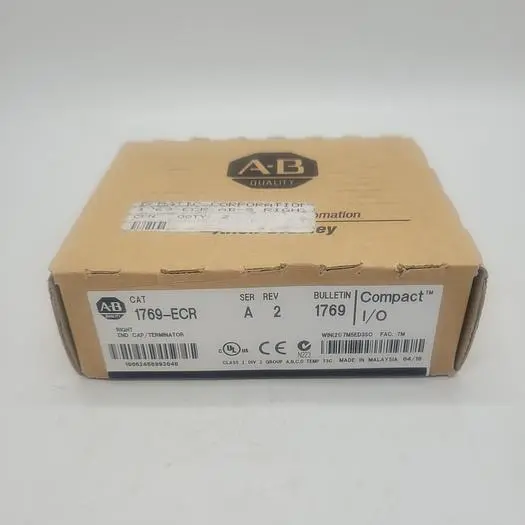 New | in-Stock ALLEN-BRADLEY ALLEN--BRADLEY RIGHT END CAP/TERMINATOR 1769-ECR SER.A 2 PLC Input & Output | ND Industrial Surplus #1212149
