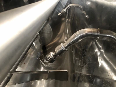 6,000L Azzini S/S JKTD U Trough Mixer