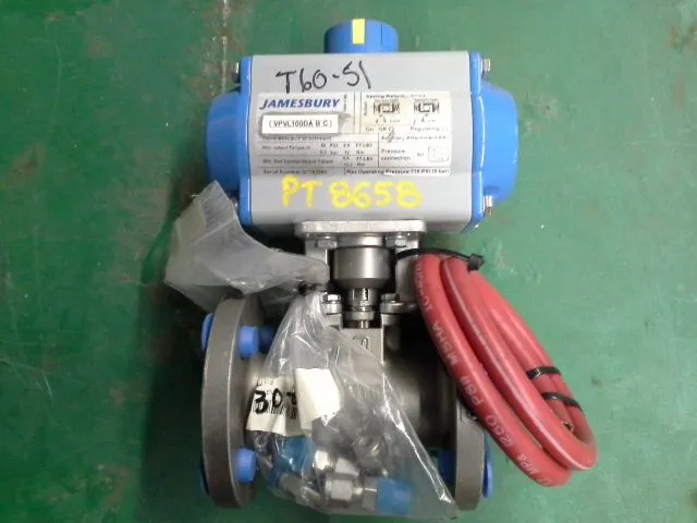 Jamesbury Ball Valve size 1" with electronic actuator, New