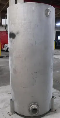 SPC8688  Tank 350 gallon vertical tank, Stainless Steel, flat