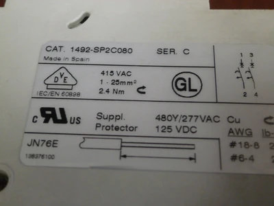 USED Allen-Bradley 1492SP2C080