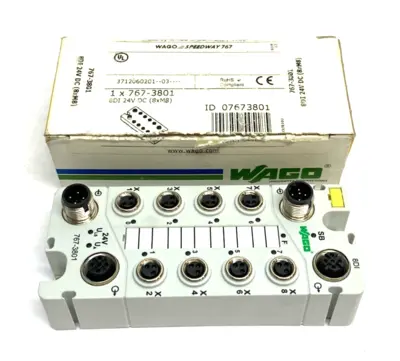 USED WAGO SPEEDWAY 767 8-CHANNEL DIGITAL I/O MODULE