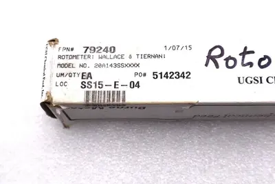 UGSI CHEMICAL FEED 20A143SSXXXX 25.0 GPH 546740-10 PURGE METER #L-667