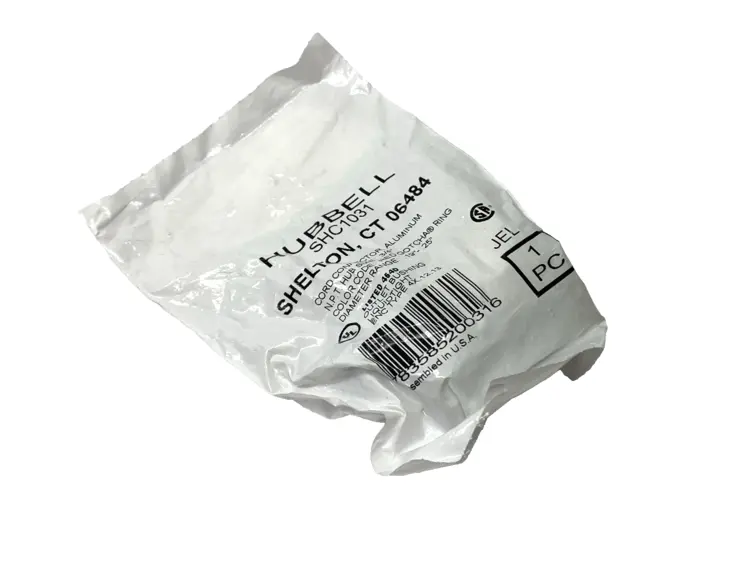 New | in-Stock HUBBELL ALUMINUM LIQUID TIGHT CORD CONNECTOR 3/4" Electrical Fittings | Maverick Industrial Sales #1119786