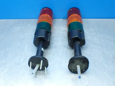 2, Industrial Stack Lights. Green/yellow/red